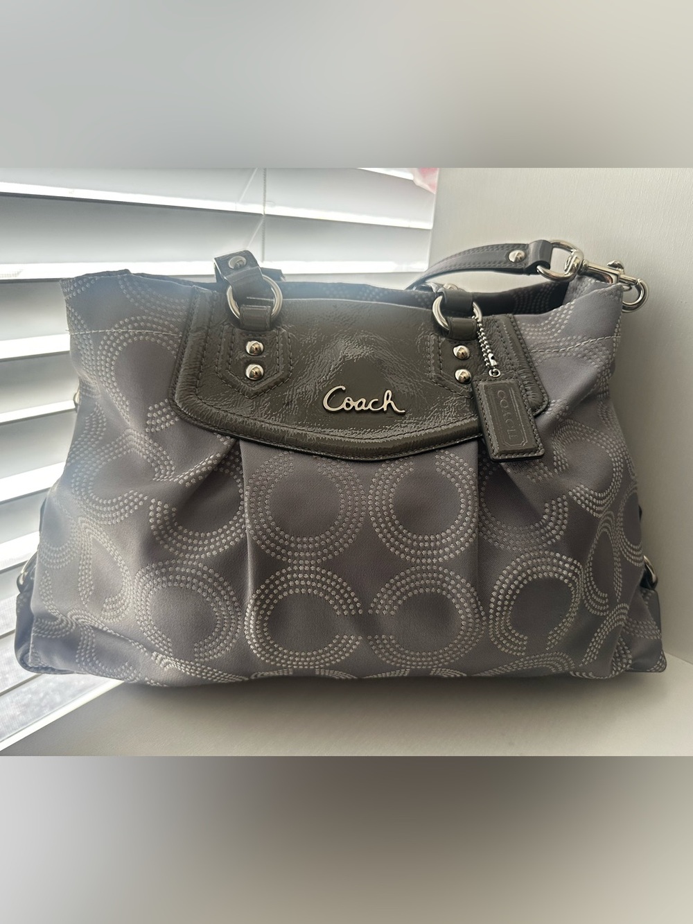Coach Ashley Dotted Op Art Carryall